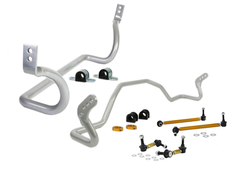 BMK008 Whiteline Front and Rear Sway Bar - Vehicle Kit to Suit Mitsubishi Lancer CJ, CY Ralliart Awd - Image 1